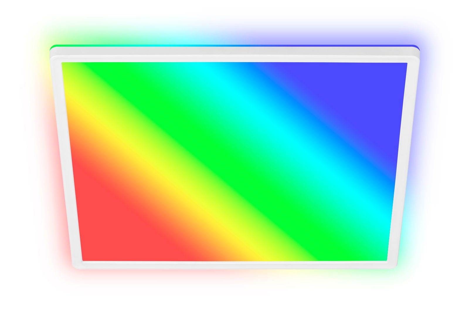 Briloner LED-plafondlamp SLIM LED-Deckenleuchte mit Regenbogenfarben, Ansicht von unten