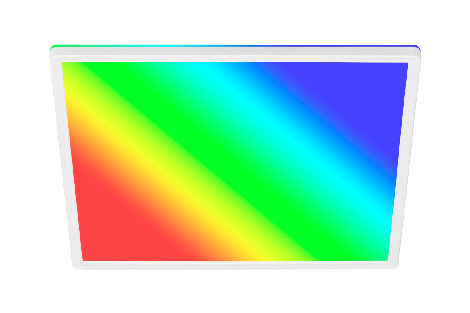 Briloner LED-plafondlamp SLIM LED-plafondlamp met regenboogkleuren, gezien van onderaf