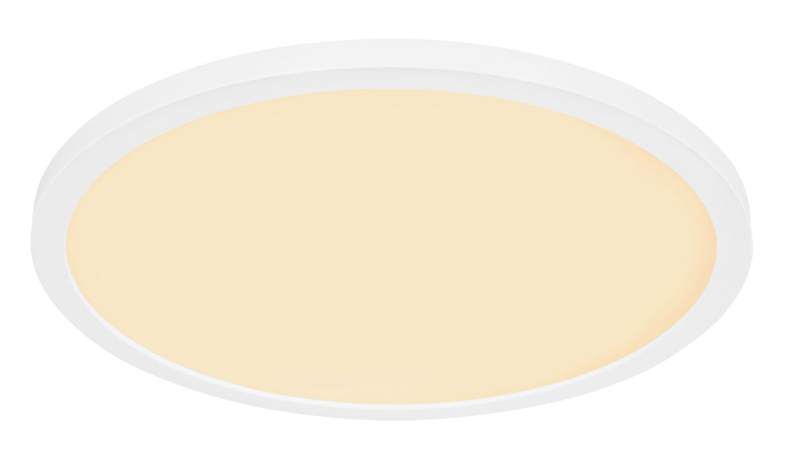 Runde Deckenleuchte SAPANA in Weiß, Ansicht von unten