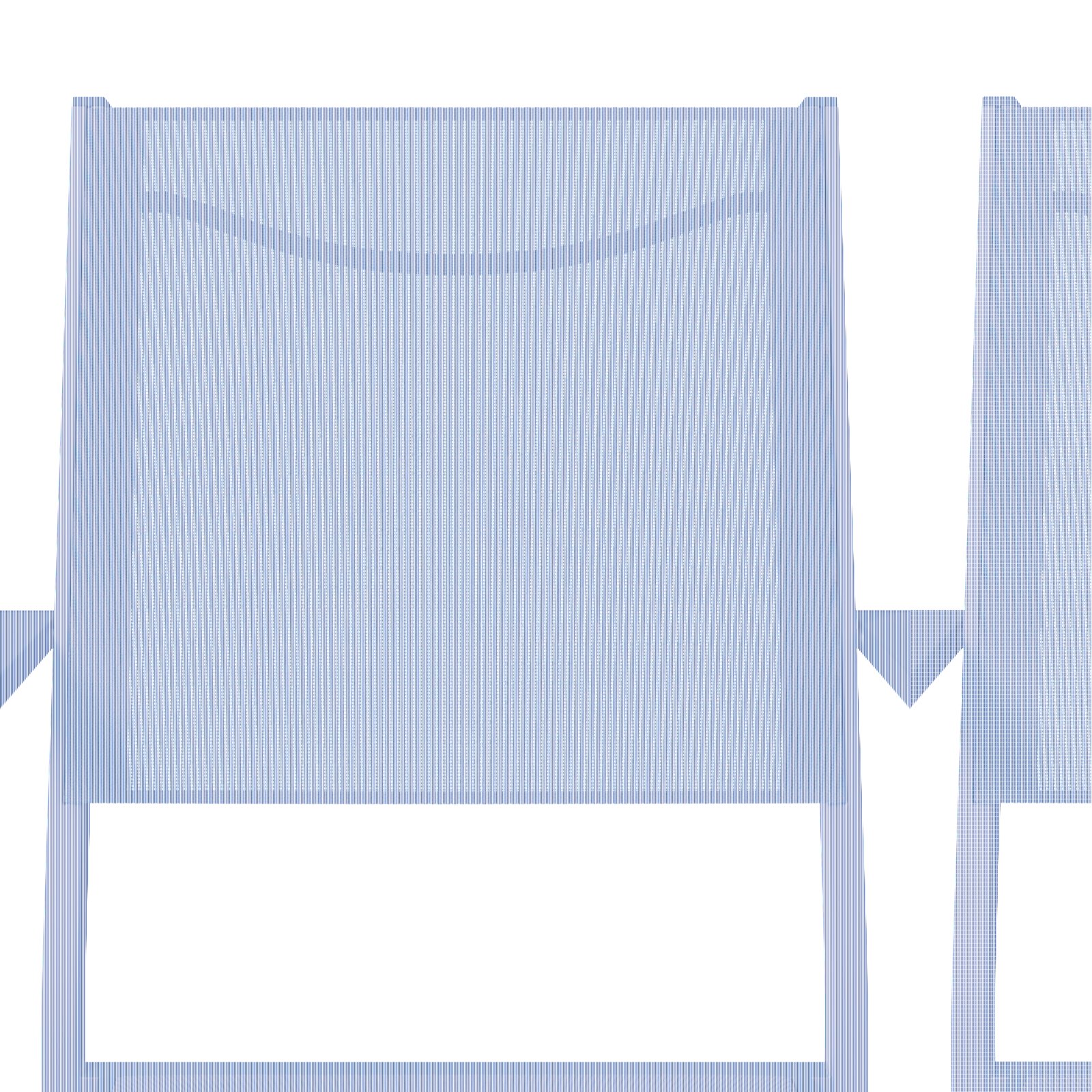 Vorderansicht eines modernen, dunkelgrauen Stapelsessels mit schlichtem Design.