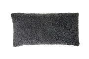 Dunkelgraues Kissen 60x30 cm LINA, Vorderansicht
