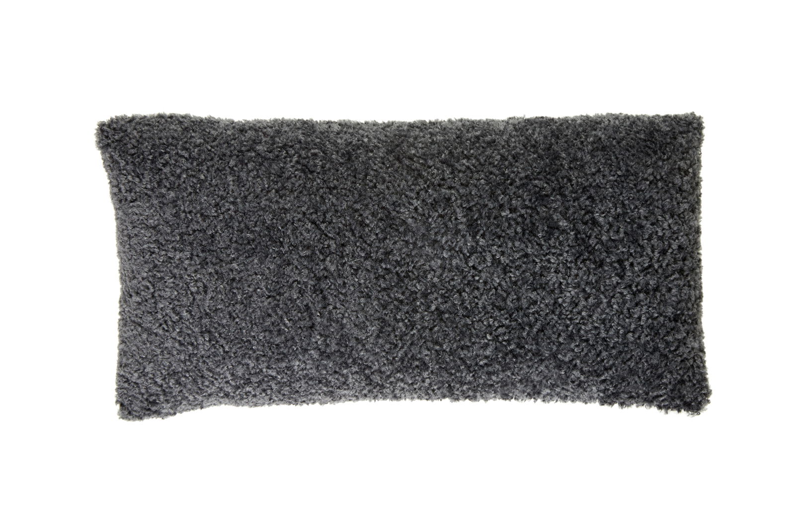 Dunkelgraues Kissen 60x30 cm LINA, Vorderansicht