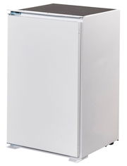 Weißer Küchenschrank aus der Perspektive von vorne links