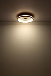 Deckenventilator Globo Lighting GATIAN mit Beleuchtung, von unten betrachtet