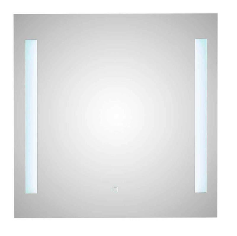 XORA LED-Spiegel LINZ LED-Spiegel mit zwei vertikalen Leuchtstreifen, frontal betrachtet
