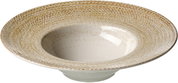 Gourmetteller 28cm mit strukturierter Oberfläche, seitliche Perspektive