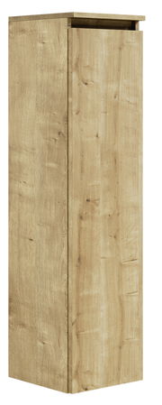 Hochschrank in Holzoptik, seitliche Perspektive