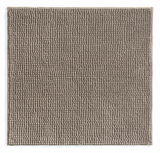 Grauer Badteppich 60x60 cm aus der Vogelperspektive