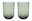 Like by Villeroy & Boch Longdrinkbecher Set 2-tlg. LIKE SAGE Zwei transparente Longdrinkbecher aus Glas, frontal fotografiert, mit leicht grünlichem Schimmer.