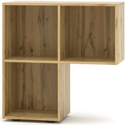 Holzregal mit drei offenen Fächern, frontale Ansicht