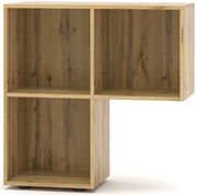 Holzregal mit drei offenen Fächern, frontale Ansicht