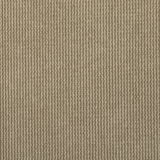 Nahaufnahme eines strukturierten, beige-braunen Stoffes mit vertikalen Linien.