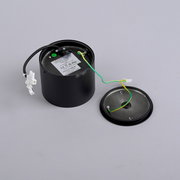 LED-Deckenleuchte PURE POINT von Neuhaus, Ansicht von oben mit abgenommener Abdeckung, zeigt Verkabelung und Anschlussdetails.