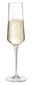 Leonardo Sektglas PUCCINI Elegantes Sektglas Puccini 280ml, gefüllt mit sprudelndem Sekt, seitliche Ansicht