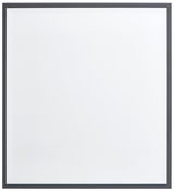 Quadratischer Spiegel mit schwarzem Rahmen, Frontalansicht