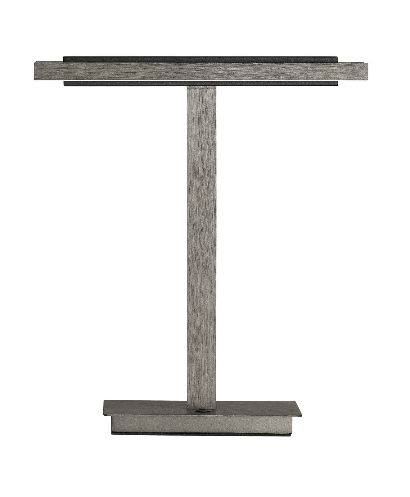 Moderne LED-Tischleuchte BEN in minimalistischer T-Form, frontal abgebildet.