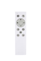 Fernbedienung für LED-Deckenleuchte Power Wood, Vorderansicht mit verschiedenen Funktionstasten.
