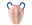 Decoris Vase Pink Stripes 