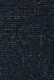 Nahaufnahme eines dunkelblauen Stoffmusters mit strukturierter Webart