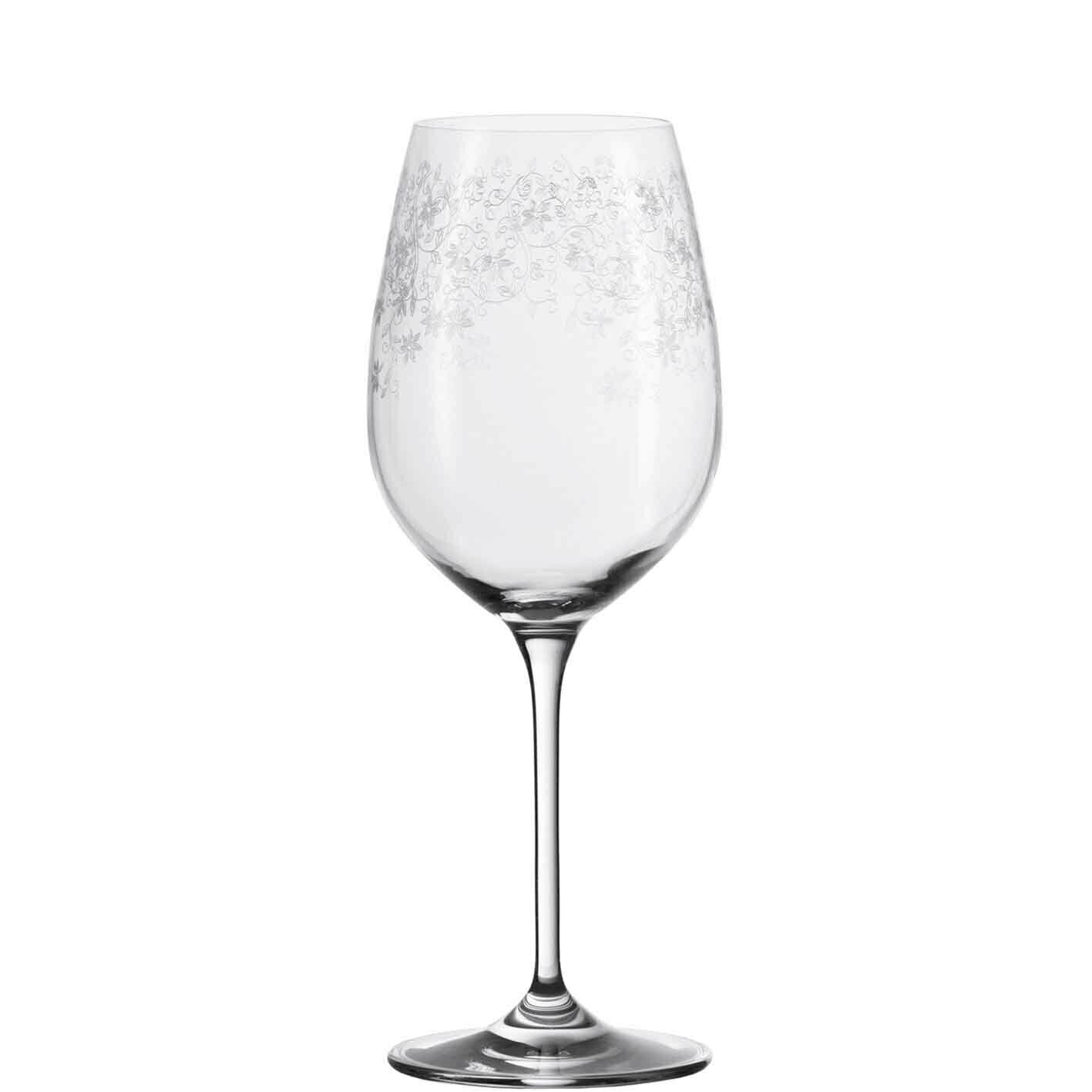Leonardo Weissweinglas CHATEAU Elegantes Weissweinglas Chateau mit filigranem Muster, seitliche Ansicht