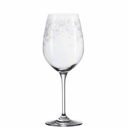 Elegantes Weissweinglas Chateau mit filigranem Muster, seitliche Ansicht