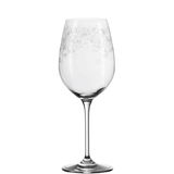 Elegantes Weissweinglas Chateau mit filigranem Muster, seitliche Ansicht