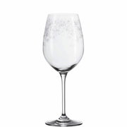 Elegantes Weissweinglas Chateau mit filigranem Muster, seitliche Ansicht