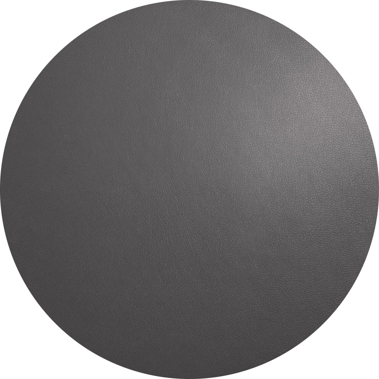 Rundes Tischset in Basaltfarbe, Draufsicht