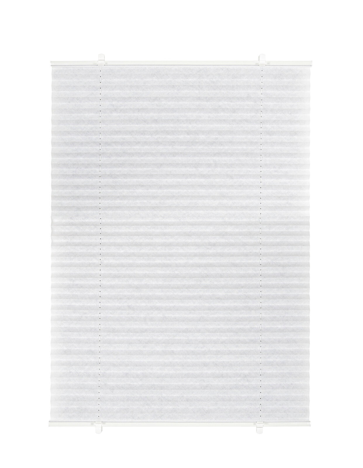 Plissee gefädelt 90x130cm in Frontalansicht