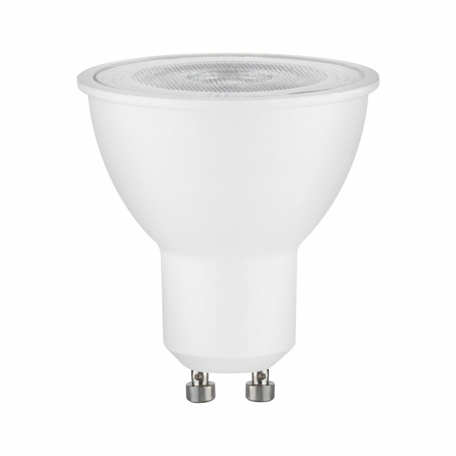 LED Leuchtmittel mit GU10-Sockel, seitliche Perspektive
