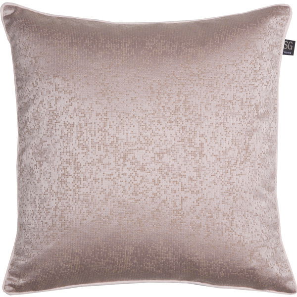 Stoeckel & Grimmler Kissenhülle ELEGANTE Kissenhülle 45x45cm in schimmerndem Silber mit dezentem Muster, Frontalansicht