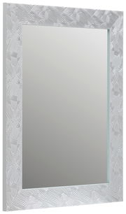 Spiegel mit dekorativem Rahmen in einer schrägen Perspektive, ca. 55x70 cm, Modell FINN von Carryhome