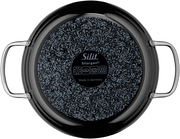 Servierpfanne Professional 28 cm, Draufsicht, schwarze Silargan-Beschichtung, zwei Griffe, Made in Germany