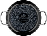 Servierpfanne Professional 28 cm, Draufsicht, schwarze Silargan-Beschichtung, zwei Griffe, Made in Germany