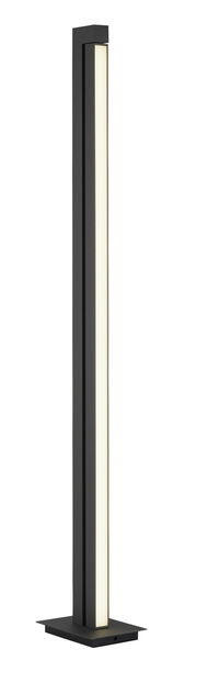 Moderne Stehleuchte PURE-LINES von Paul Neuhaus in schwarzem Design, seitliche Perspektive