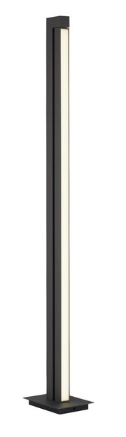 Moderne Stehleuchte PURE-LINES von Paul Neuhaus in schwarzem Design, seitliche Perspektive