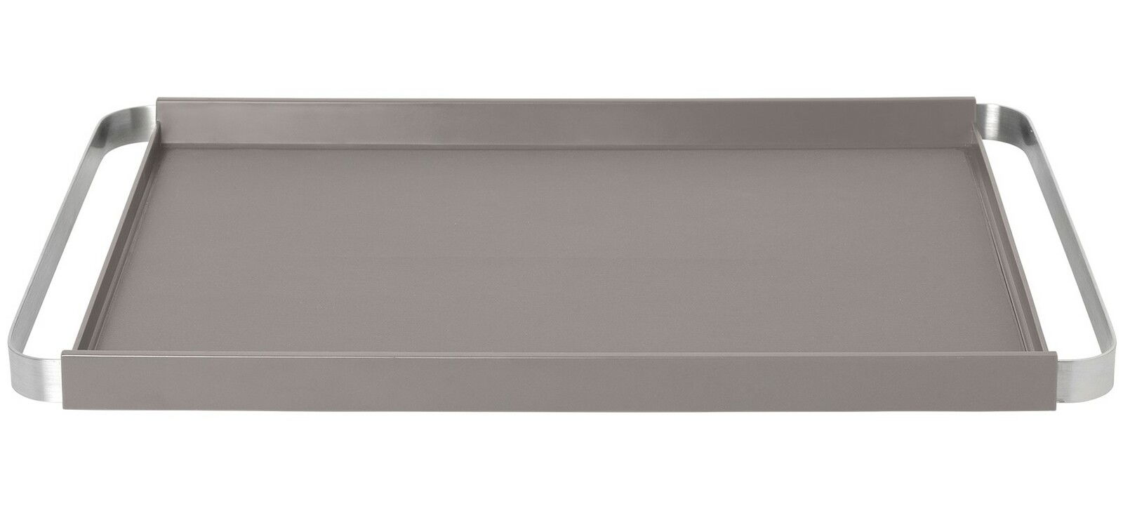blomus Tablett PEGOS Rechteckiges Tablett Pegos aus Edelstahl, 32x3,5x50cm, mit seitlichen Griffen, Ansicht von oben.