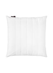 Gestepptes weißes Kissen 80x80cm, Vorderansicht