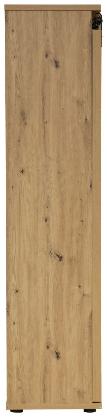 Seitenansicht eines Highboards aus Holz mit natürlicher Maserung