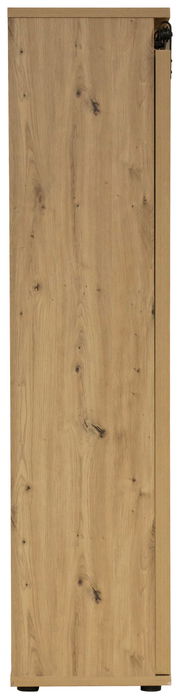 Seitenansicht eines Highboards aus Holz mit natürlicher Maserung