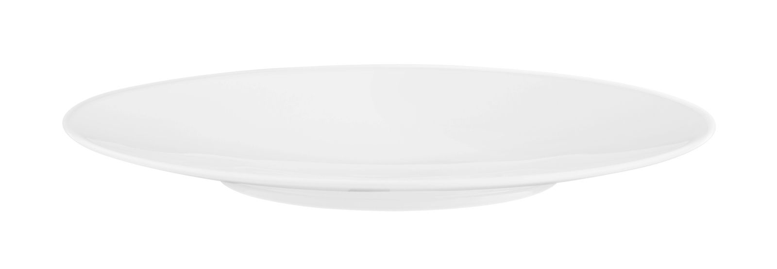 Seltmann Weiden Frühstücksteller LIFE Weißer Frühstücksteller aus Porzellan, 22,5 cm Durchmesser, seitliche Perspektive