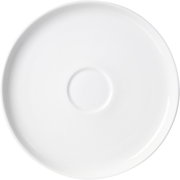 Weiße Espressountertasse Skagen 11cm, Draufsicht