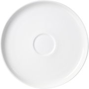 Weiße Espressountertasse Skagen 11cm, Draufsicht