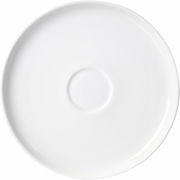 Weiße Espressountertasse Skagen 11cm, Draufsicht