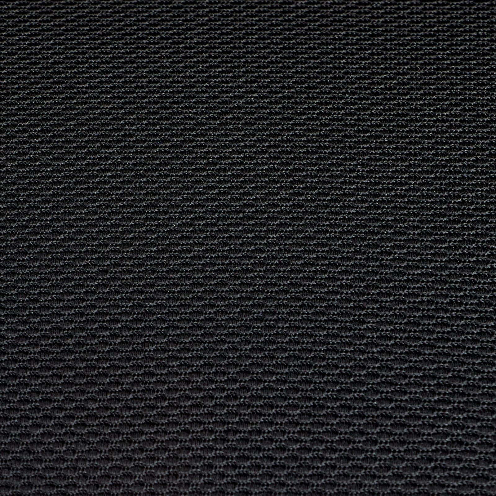 Nahaufnahme eines schwarzen Stoffes mit feiner Textur, Draufsicht
