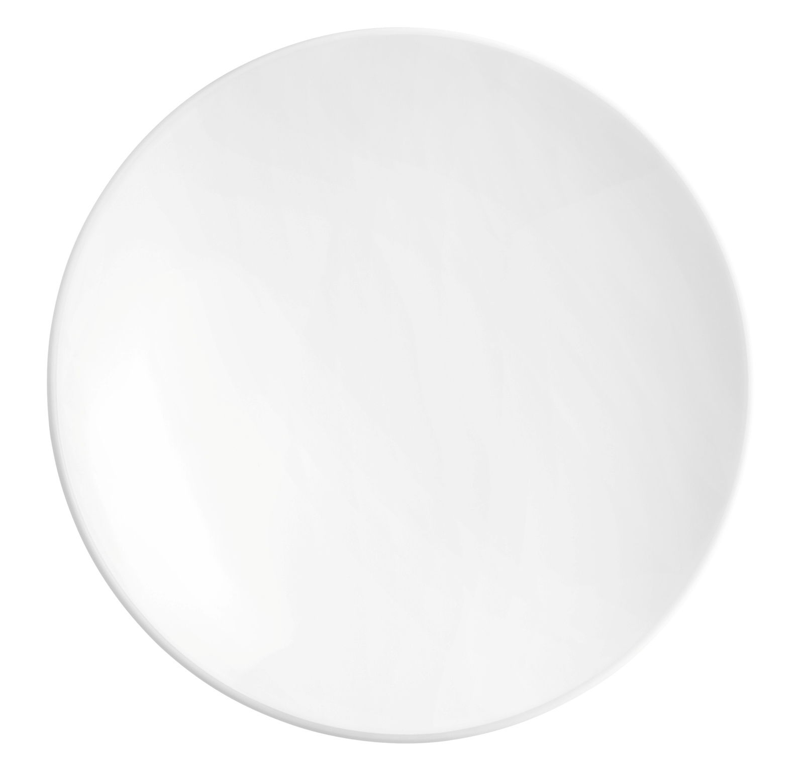 Weißer runder Pasta- und Salatteller, Draufsicht