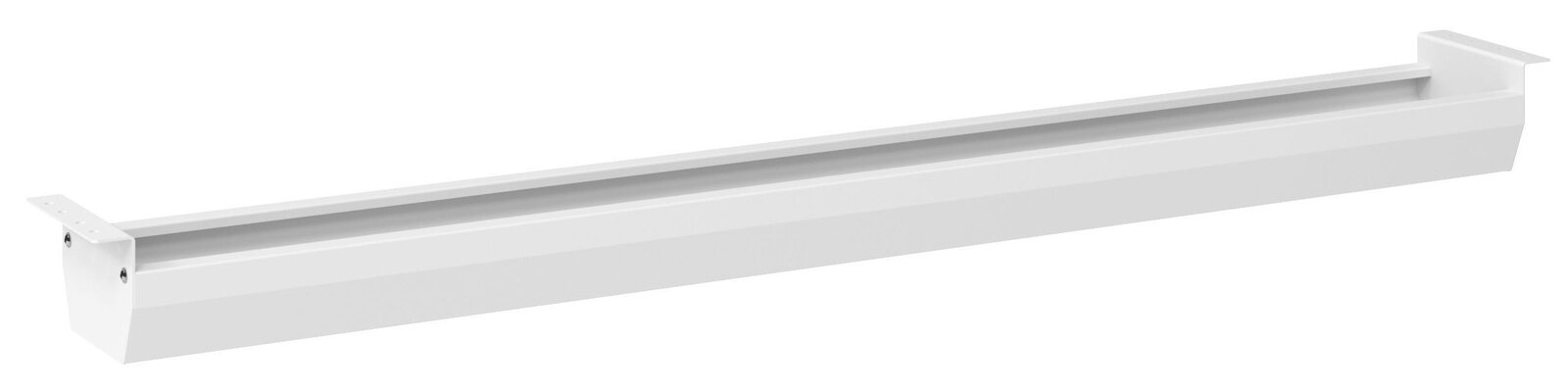 Cantus Kabelwanne E-PROFI Weiße Kabelwanne aus Metall, seitliche Perspektive