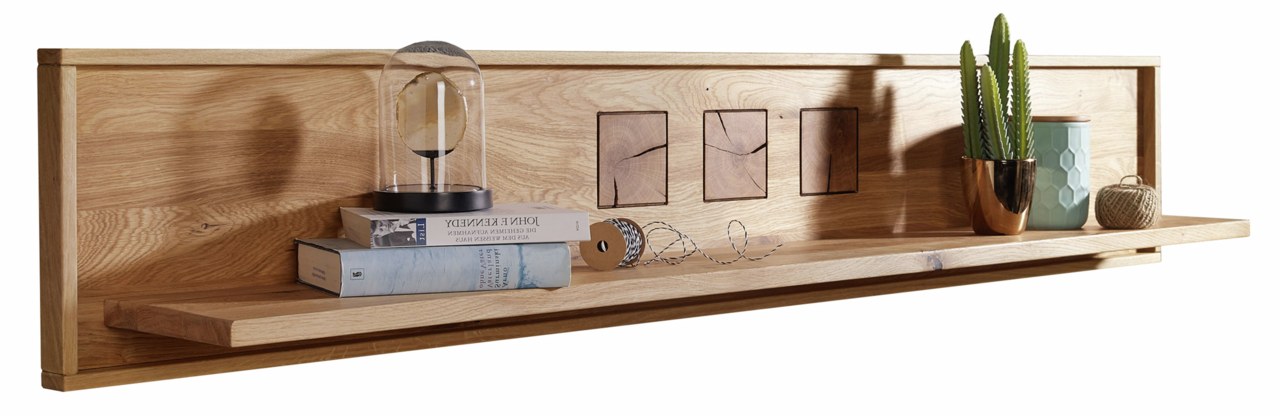 Landscape Wandboard III MERAN Holzwandboard mit dekorativen Elementen, seitliche Perspektive