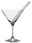 Cocktailschale mit Trinkhalm, seitliche Perspektive