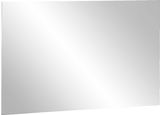 Rechteckiger Wandspiegel in schlichter Ausführung, seitliche Perspektive